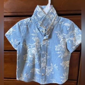 Old Navy Floral Chambray  18m-24m